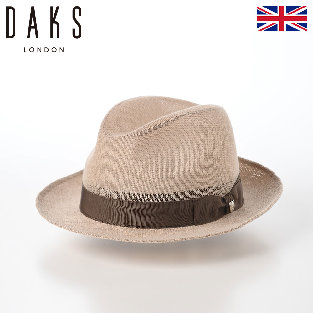 DAKS ダックス 中折れハット ソフトハット 帽子 春 夏 メンズ レディース ソフト帽 アウトドア 行楽 イギリス ブランド ファッション小物 アクセサリー Hat Cotton Thermo(ハット コットンサーモ) D1809 ベージュ