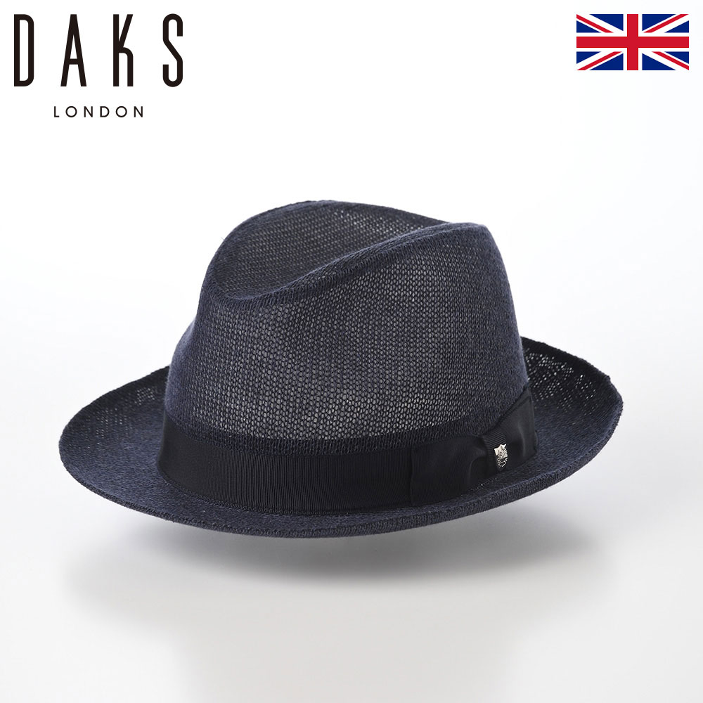 DAKS ダックス 中折れハット ソフトハット 帽子 春 夏 メンズ レディース ソフト帽 アウトドア 行楽 イギリス ブランド ファッション小物 アクセサリー Hat Cotton Thermo(ハット コットンサーモ) D1809 ネイビー