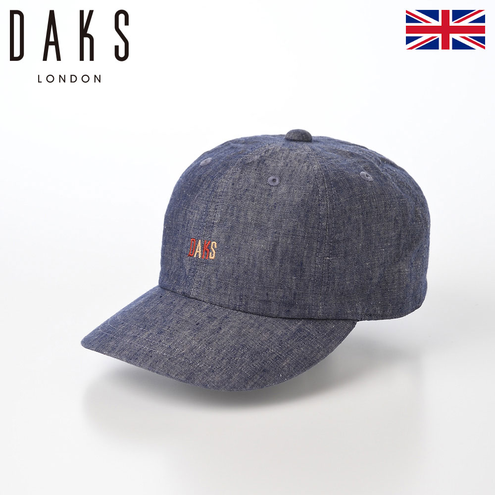 DAKS ダックス キャップ CAP 帽子 メンズ レディース 春 夏 ベースボールキャップ 野球帽 大きいサイズ スポーツ アウトドア 熱中症 uv対策 ファッション小物 Cap Linen Chambray(キャップ リネンシャンブレー) D1817 ネイビー 6,732円