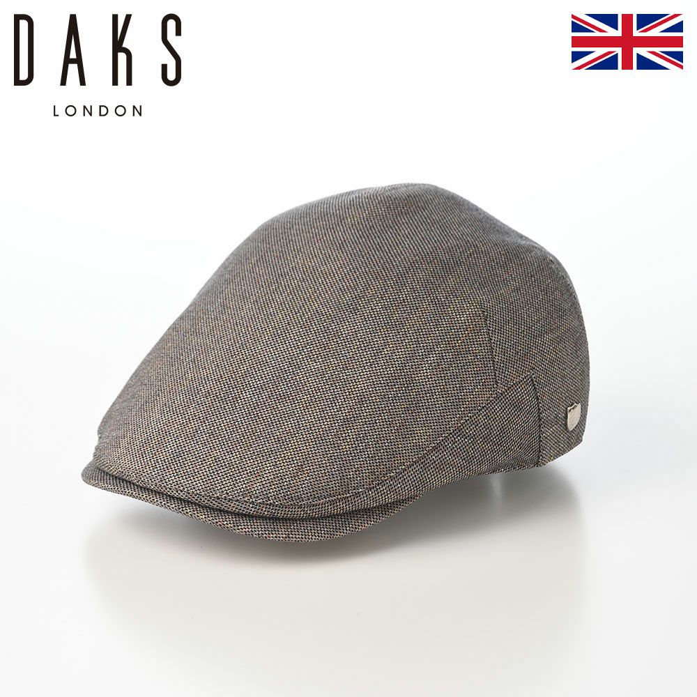 DAKS 帽子 ハンチング帽 メンズ レディース キャップ 鳥打帽 おしゃれ カジュアル イギリス ブランド ダックス Hunting Melange Tweed(ハンチング メランジ ツイード) D1935 グレー