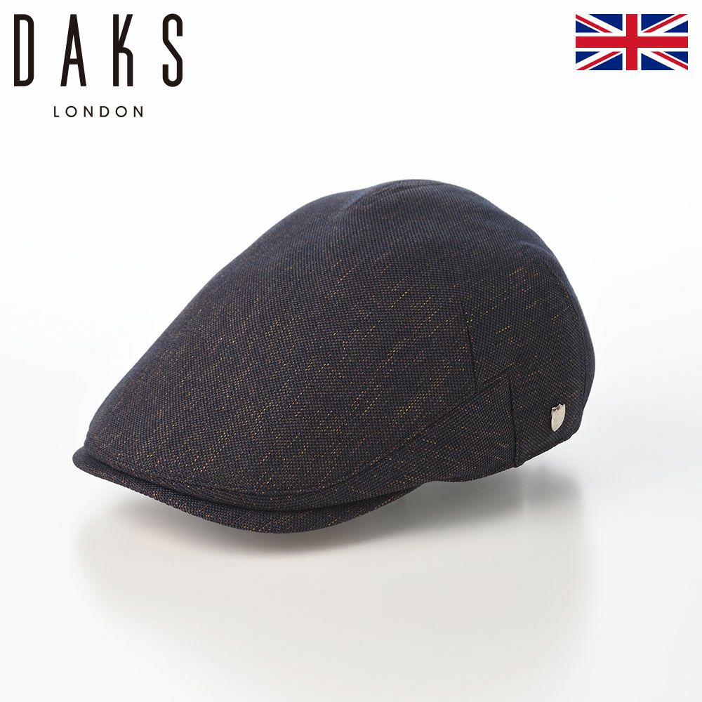 DAKS 帽子 ハンチング帽 メンズ レディース キャップ 鳥打帽 おしゃれ カジュアル イギリス ブランド ダックス Hunting Melange Tweed(ハンチング メランジ ツイード) D1935 ネイビー