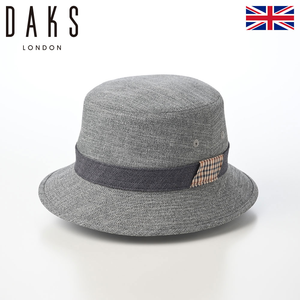 バケットハット ソフトハット メンズ レディース 日本製 通年 カジュアル DAKS ダックス Safari SlabTweed Tartan D2002 グレー ギフト プレゼント｜メンズハット・帽子専門店 時谷堂