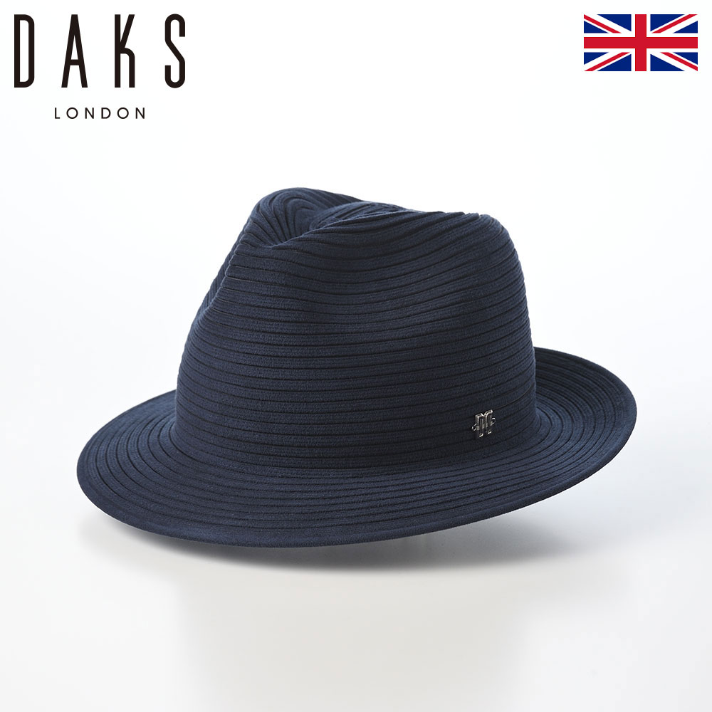 DAKS 帽子 ソフトハット メンズ レディース おしゃれ カジュアル ブランド ダックス Manish Foldable Wash Suede（マニッシュ フォルダブルウォッシュ スエード） D2034 ネイビー 17,424円