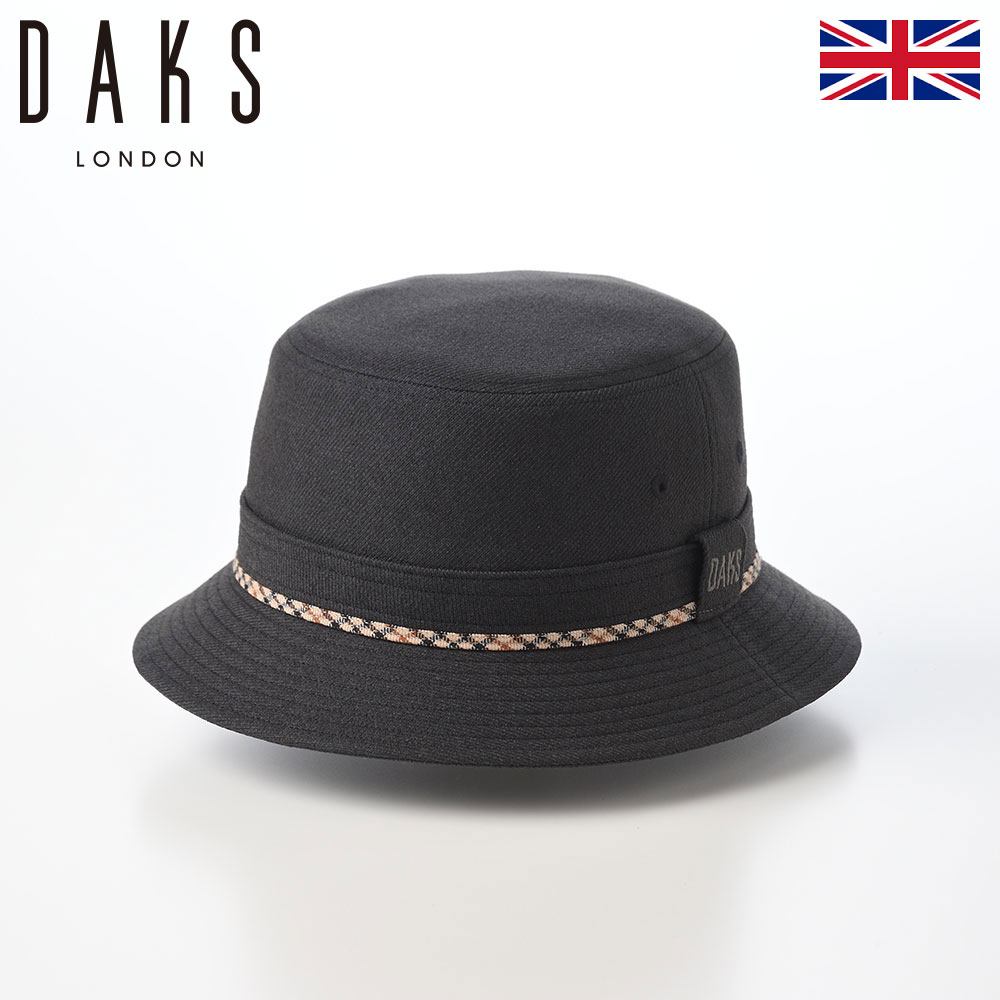 DAKS 帽子 ソフトハット メンズ レディース おしゃれ カジュアル ブランド ダックス Safari Foldable Wash Woolly（サファリ フォルダブルウォッシュ ウーリー） D2036 チャコール