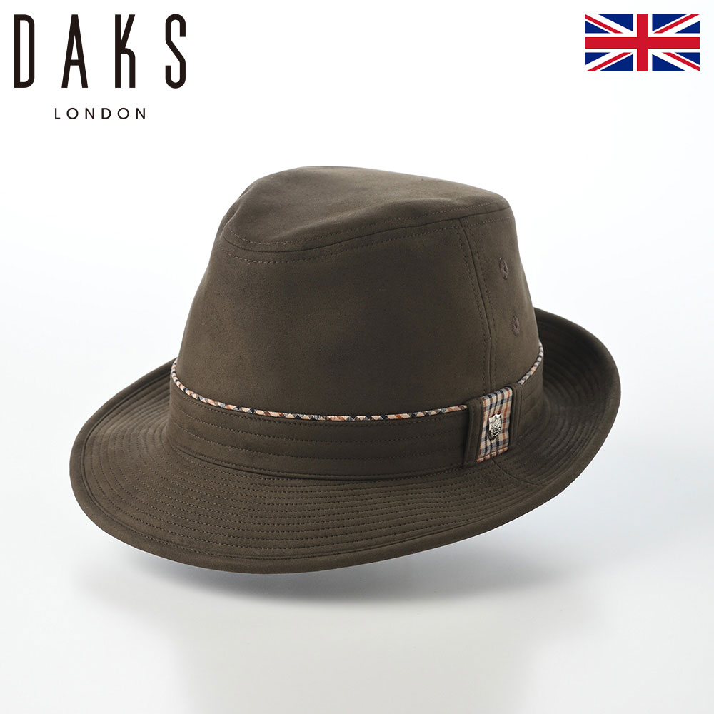 DAKS 帽子 中折れハット メンズ レディース 秋 冬 ソフトハット ソフト帽 おしゃれ 普段使い アウトドア カジュアル 防寒 ファッション小物 ブランド ダックス Hat AMARETTA(ハット アマレッタ) D3912 カーキ ギフト｜メンズハット・帽子専門店 時谷堂 11,704円