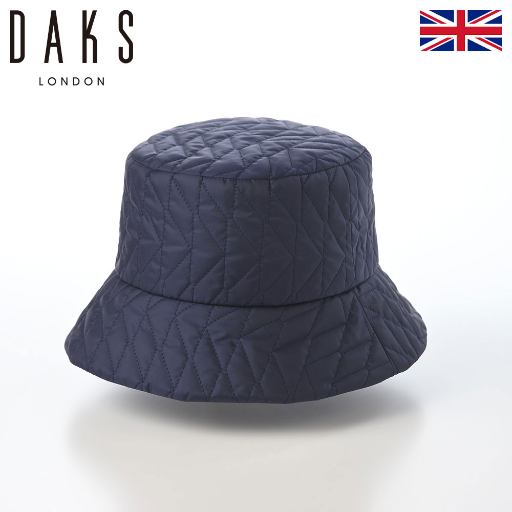 DAKS ダックス 帽子 バケットハット Quilting Bucket Hat (キルティングバケットハット) D9223 ネイビー