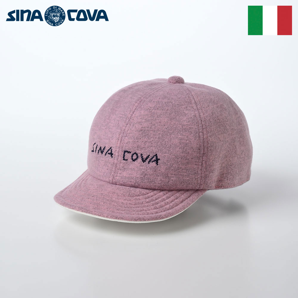 SINACOVA シナコバ キャップ CAP 帽子 メンズ レディース 大きいサイズ 秋 冬 ベースボールキャップ ブランド イタリア シンプル サイズ調整 カジュアル おしゃれ スポーツ 手洗い可能 Melange Knit Cap(メランジニットキャップ) ES610 ピンク 031
