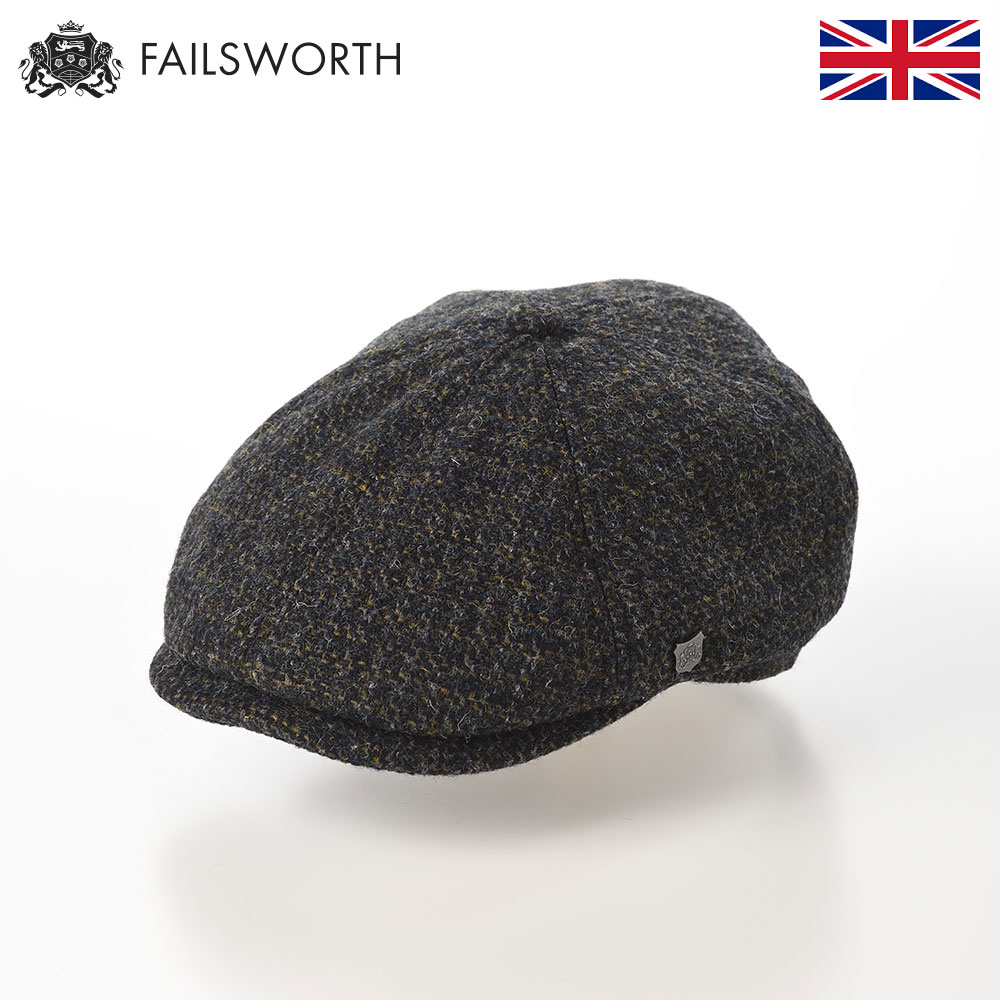 FAILSWORTH ハリスツイード ハンチング帽 キャスケット帽 秋 冬 帽子 メンズ レディース 紳士 キャップ CAP 大きいサイズ おしゃれ 英国ブランド Harris Tweed Hudson(ハリスツイード ハドソン) 40 ギフト｜メンズハット・帽子専門店 時谷堂