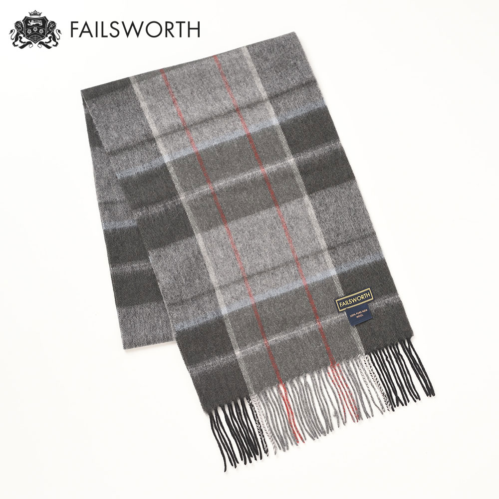 FAILSWORTH マフラー メンズ レディース 秋 冬 英国ブランド Check Scarf(チェック スカーフ)734