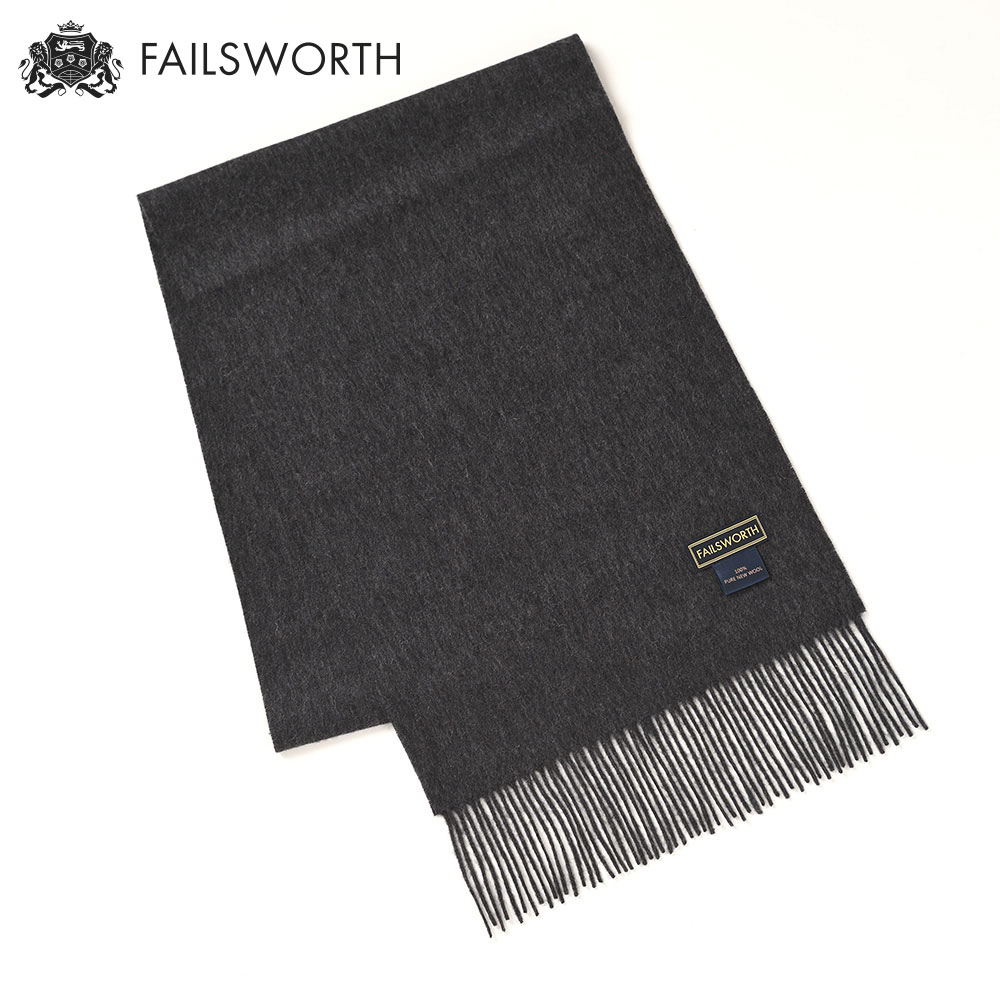 FAILSWORTH マフラー メンズ レディース 秋 冬 ギフト 送料無料 英国ブランド Wool Scarf(ウール スカーフ) チャコール