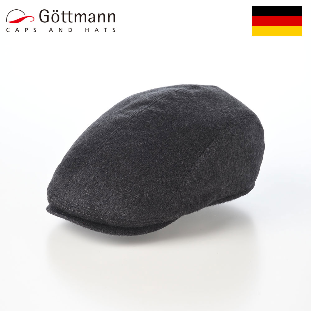 Gottmann ハンチング帽 帽子 キャップ CAP 鳥打帽 メンズ レディース 秋 冬 大きいサイズ カジュアル おしゃれ ファッション小物 ブランド ドイツ ゴットマン Jackson Cashmere（ジャクソン カシミア） G2696665 ダークグレー