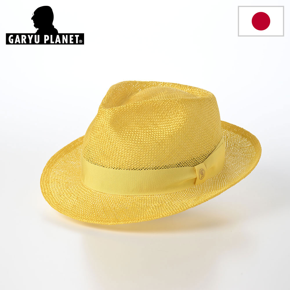ハット 中折れハット メンズ レディース 日本製 春夏 通気性 軽量 フォーマル カジュアル GARYU PLANET Classic Kenma Hat 777 イエロー 天然草木 ケンマ草 メッシュ 涼しい 熱中症 暑さ UV 紫外線対策 ギフト プレゼント|メンズハット・帽子専門店 時谷堂
