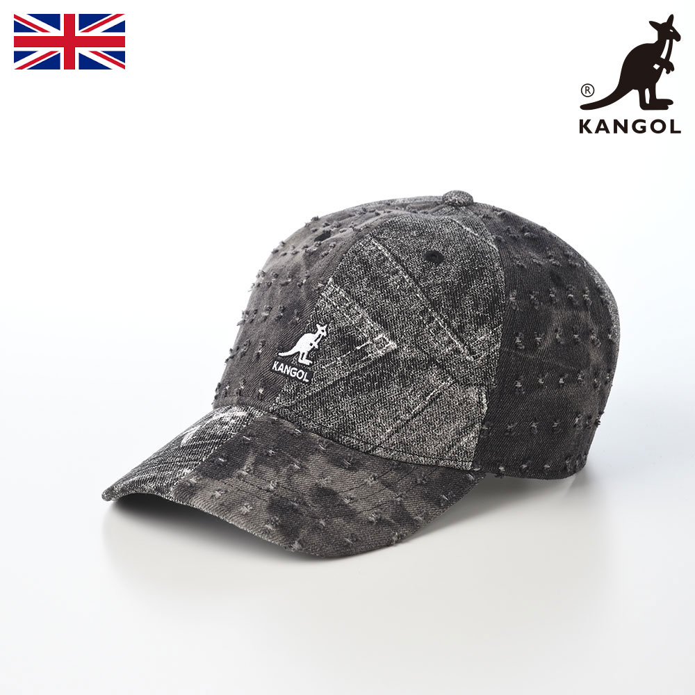 【クーポン配布中】 KANGOL カンゴール 帽子 キャップ cap 春 夏 秋 冬 メンズ レディース ユニセックス オールシーズン カジュアル スポーツ ブランド イギリス 英国 DENIM MASHUP BASEBALL(デニム マッシュアップ ベースボール) ブラック
