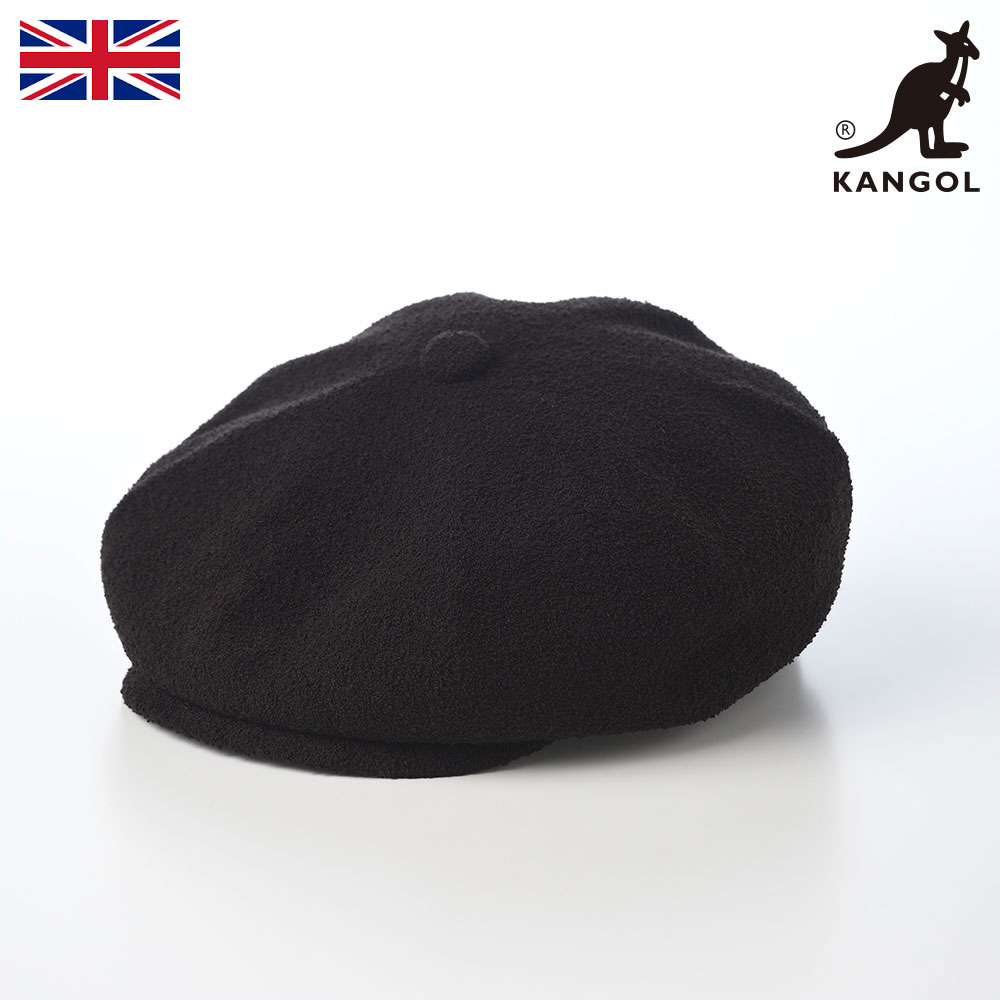 KANGOL カンゴール 帽子 ブランド オールシーズン 春夏秋冬 メンズ レディース ユニセックス キャスケット カジュアル タウンユース ファッション小物 BERMUDA HAWKER(バミューダ ホーカー) ブラック