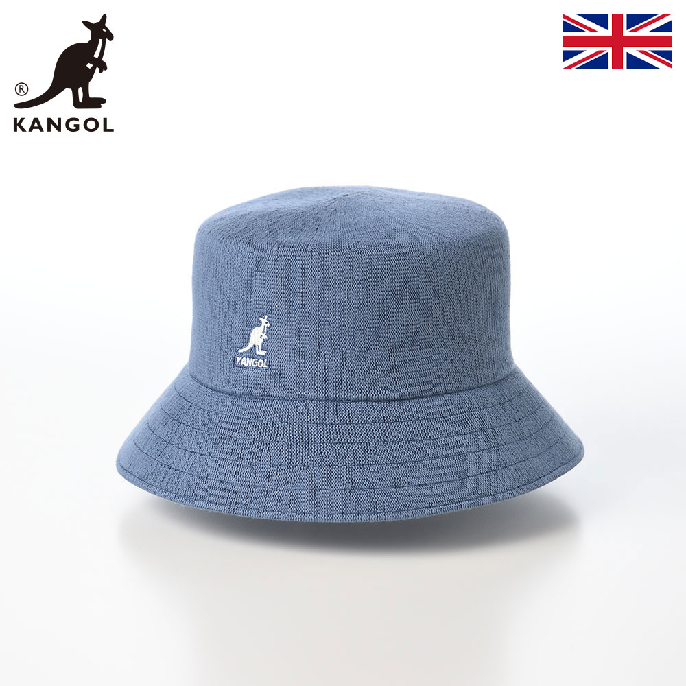 KANGOL カンゴール 帽子 バケットハット ブランド 春夏 メンズ レディース ユニセックス サファリハット ソフト帽 カジュアル タウンユース ファッション小物 BAMBOO LAHINCH（バンブー ラヒンチ） デニムブルー