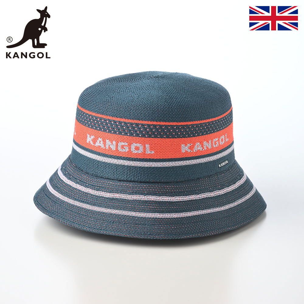 KANGOL カンゴール 帽子 バケットハット ブランド 春 夏 メンズ レディース ユニセックス ソフト帽 カジュアル タウンユース ファッション小物 TROPIC GAME STRIPE LAHINCH（トロピック ゲーム ストライプ ラヒンチ） ティール