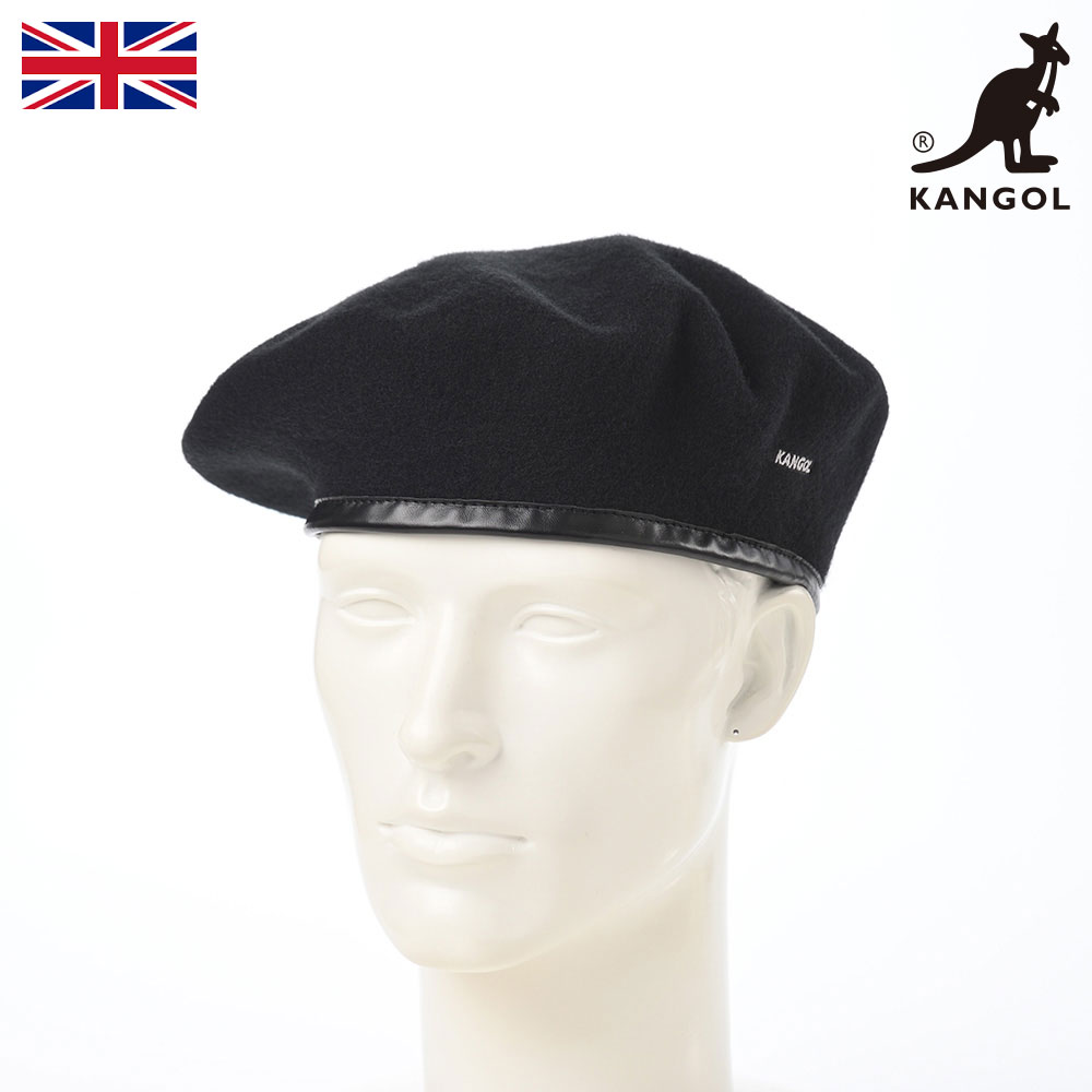 KANGOL カンゴール 帽子 ベレー帽 メンズ レディース ユニセックス アーミーベレー ミリタリーベレー ハンチングベレー ブランド イギリス 英国 WOOL MONTY(ウール モンティ) ブラック