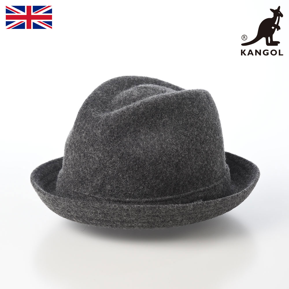 メンズ レディース ユニセックス 秋 冬 ウール 防寒 暖かい カジュアル KANGOL カンゴール WOOL PLAYER 帽子 ソフト帽 ダークフランネル ギフト プレゼント｜メンズハット・帽子専門店 時谷堂