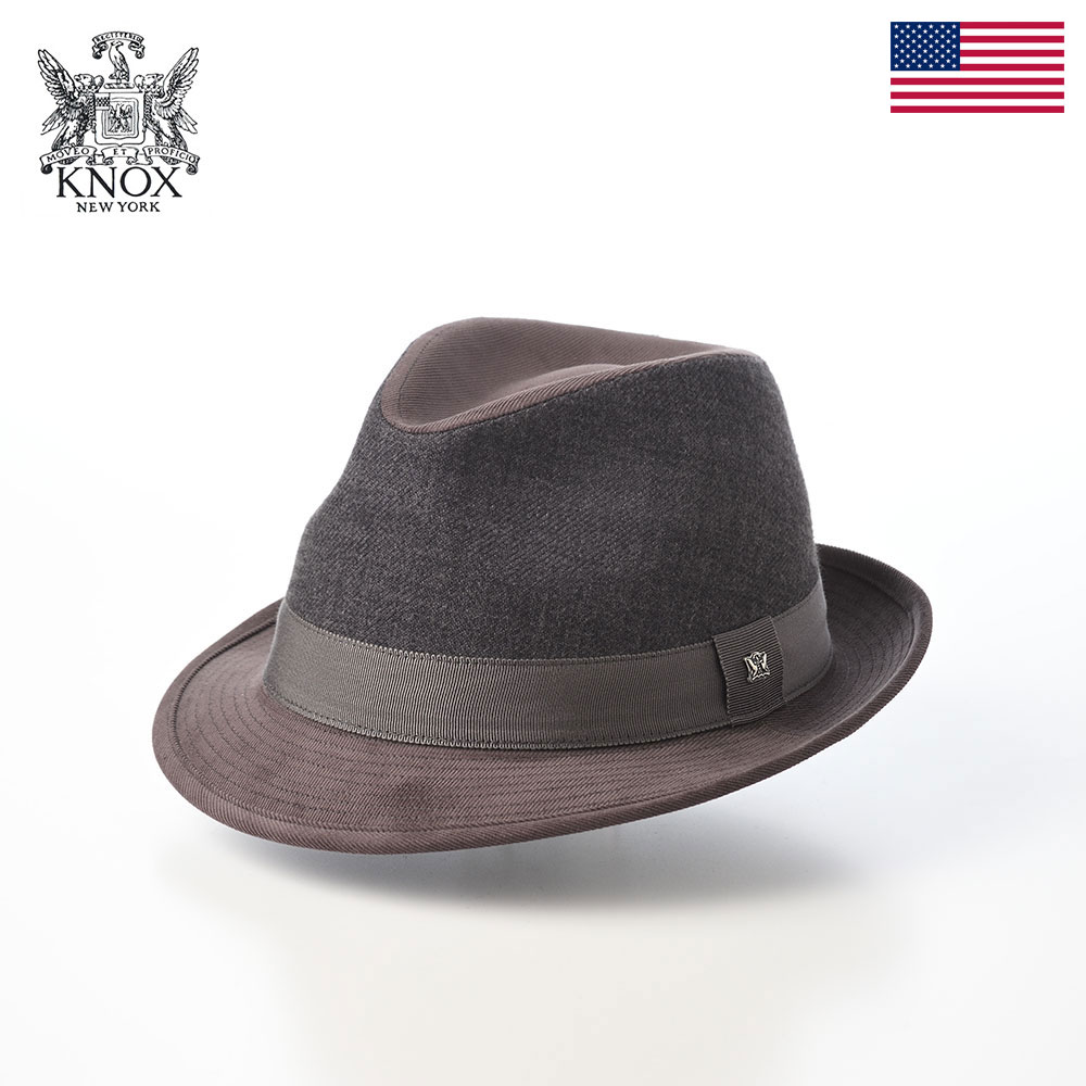 中折れハット ソフトハット メンズ レディース 日本製 秋 冬 大きいサイズ アメリカブランド Melange Serge Corduroy Lescaut 922607R KNOX ソフト帽 ノックス チャコール リゾート 旅行 ギフト プレゼント|メンズハット・帽子専門店 時谷堂
