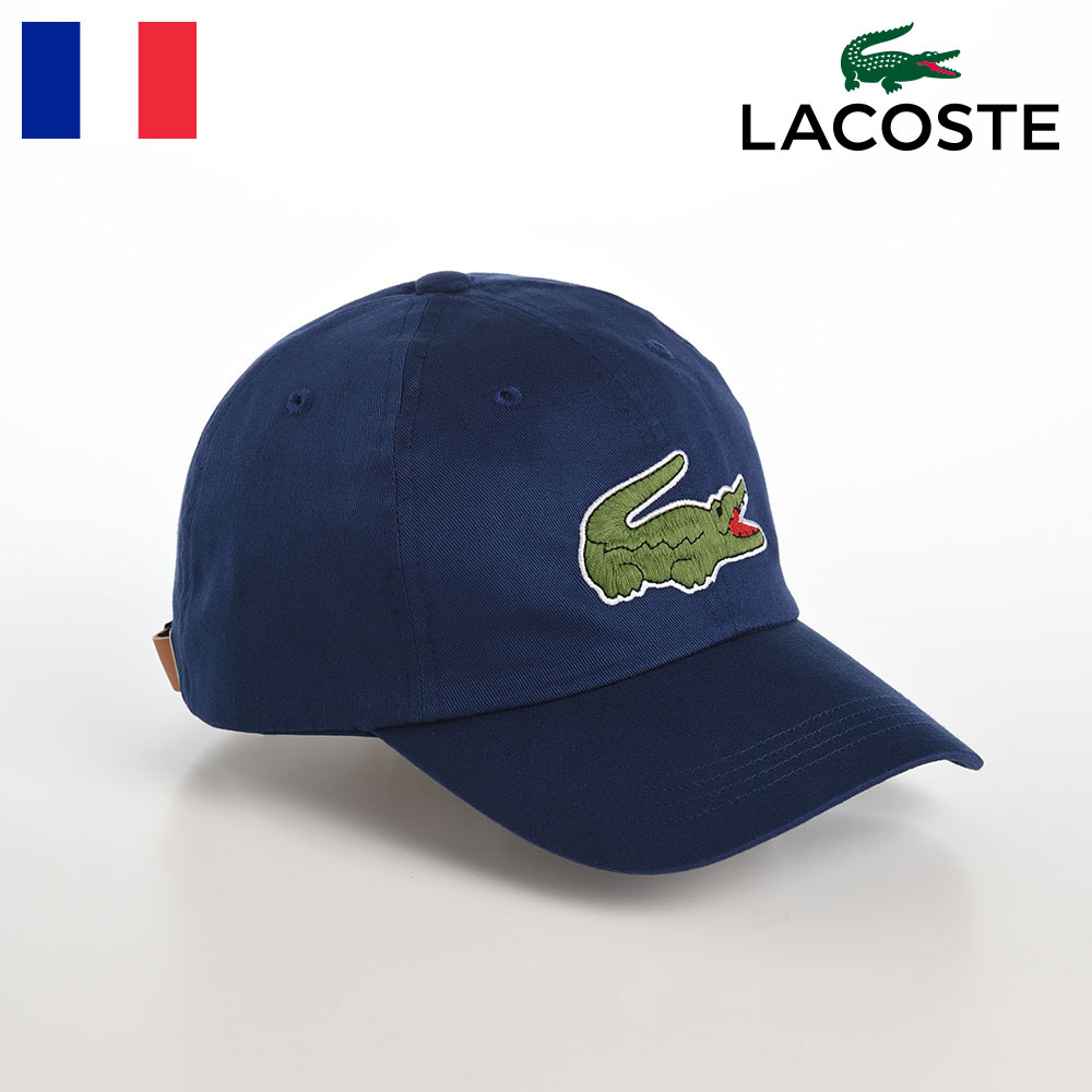 LACOSTE ラコステ 帽子 ロゴキャップ CAP 春 夏 秋 冬 メンズ レディース ベースボールキャップ 野球帽 カジュアル シンプル ワニロゴ 普段使い スポーツ オールシーズン フランスブランド BIG LOGO CAP(ビッグロゴ キャップ) L1231 ネイビー 母の日ギフト 2026