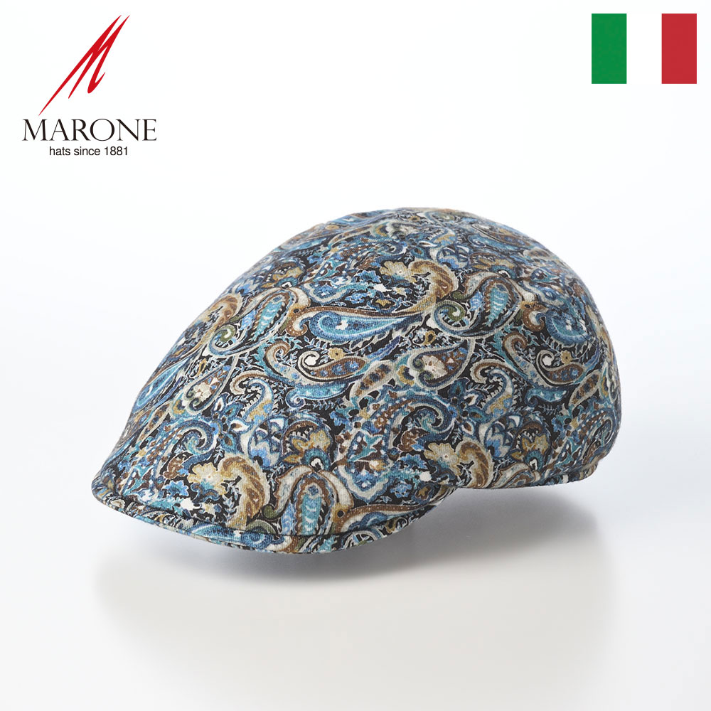 ハンチング帽 キャップ ハンチングベレー メンズ 春 夏 レディース 大きいサイズ イタリアブランド カジュアル MARONE マローネ Paisley Notte CT934 ダークブルー 通勤 ギフト プレゼント｜メンズハット・帽子専門店 時谷堂 12,958円