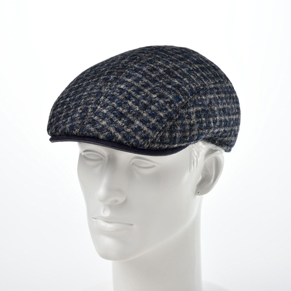 上品 マローネ メンズ ハンチング帽 秋冬 大きいサイズ イタリア製 チェック柄 レディース 紳士帽 ハンチングベレー 鳥打帽 ブルーグレー ギフト プレゼント あす楽 イタリアブランド Marone フォーパネルベレットbt851 メンズハット 帽子専門店 時谷堂 超話題