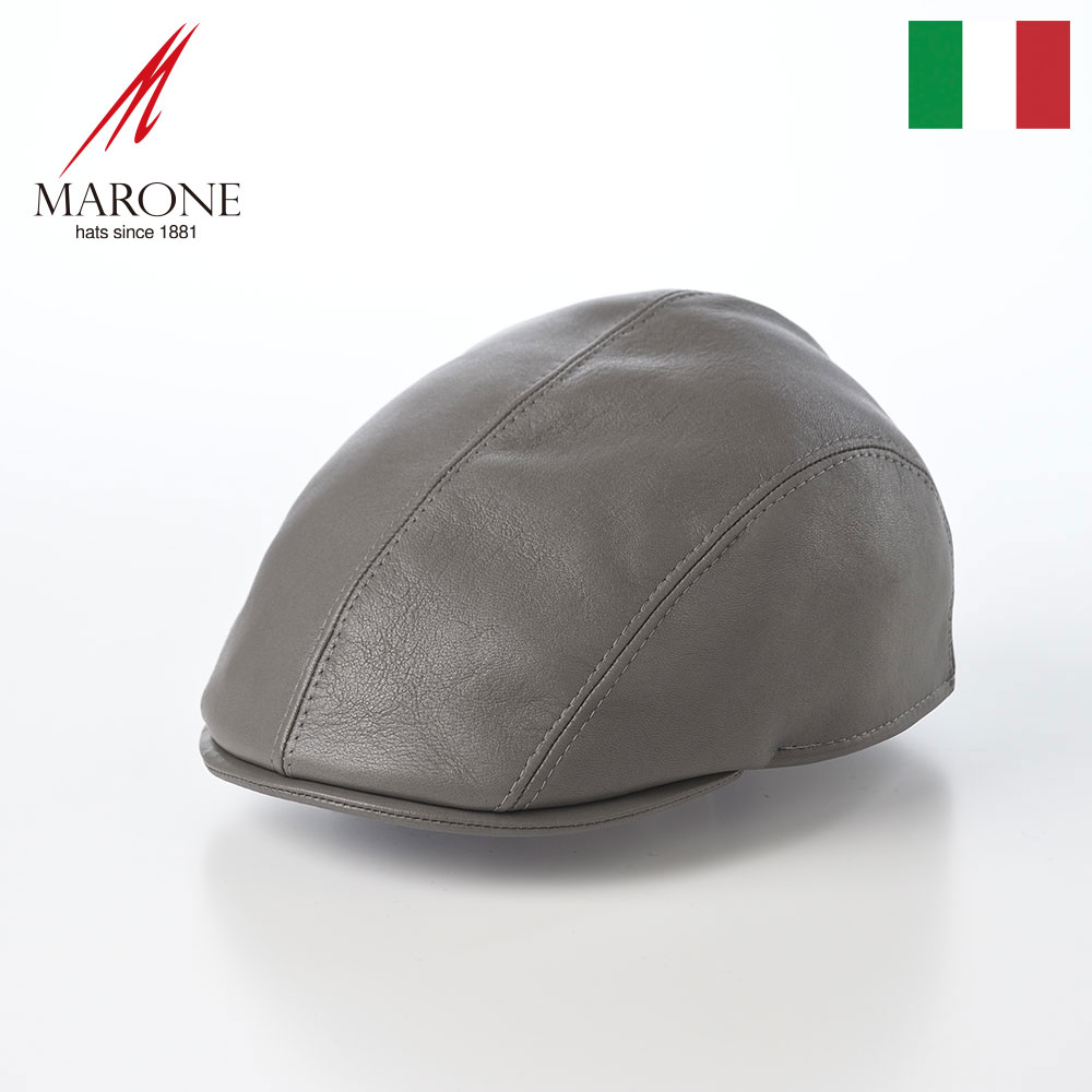 【21AW】マリアーノ MAGLIANO 牛革 ハンチング帽 M 黒 帽子 21AW】マリアーノ MAGLIANO 牛革 ハンチング帽 M 黒 帽子