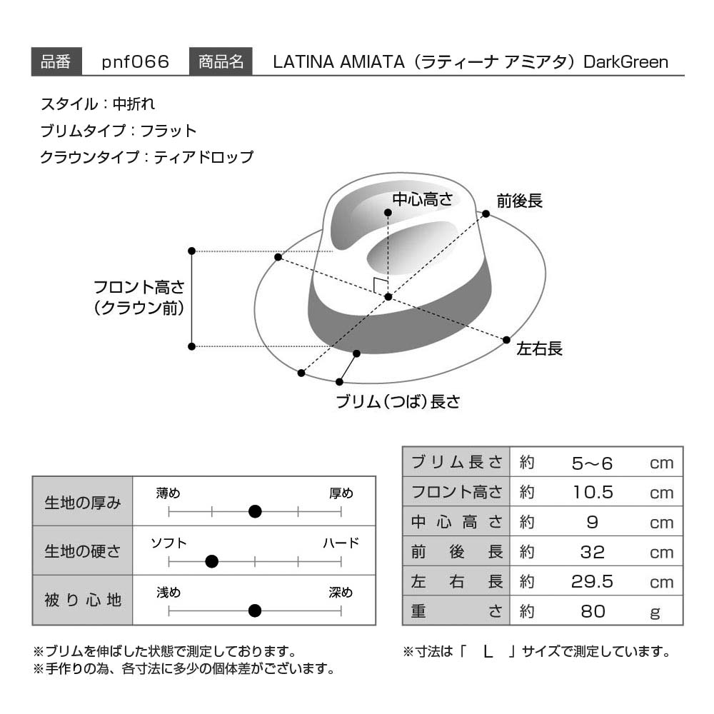 フェルトシャッポ メンズ 帽子 十人並褶曲ハット 秋期 ウィンター すごいサイズ 簡単 シュロの葉なし やりこいハット レディース 成人男性帽 ラビット フェルト100 暗然たるパッティンググリーン M L Xl 創設者の時日 あした呑気 ブランド Panizza イタリア製 Latina