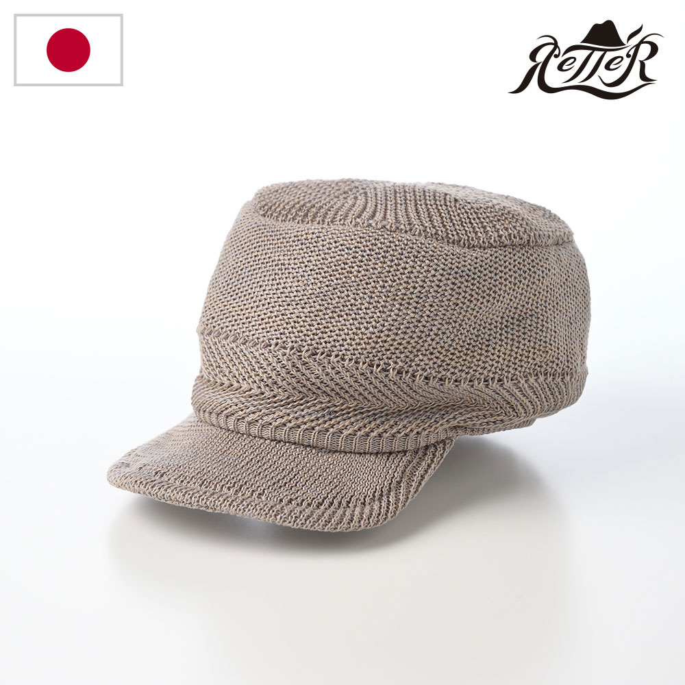 RETTER ニット帽 ニットキャップ CAP メンズ レディース 春 夏 カジュアル シンプル おしゃれ ブランド ファッション小物 アクセサリー レッター Silcot(シルコット) ベージュ 熱中症 暑さ対策