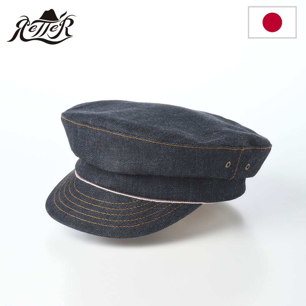 キャップ キャスケット メンズ レディース 日本製 ユニセックス 通年 日本ブランド 12oz Denim Marine（12オンス デニム マリン） インディゴ｜メンズハット・帽子専門店 時谷堂