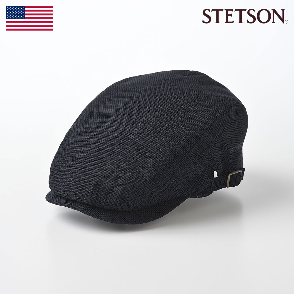 STETSON ステットソン ハンチング帽 キャップ 帽子 ブランド メンズ 春 夏 大きいサイズ ハンチングベレー 鳥打帽 カジュアル シンプル 普段使い レディース アメリカ SIDE FREE HUNTING MIX(サイドフリーハンチング ミックス)SE075 ネイビー