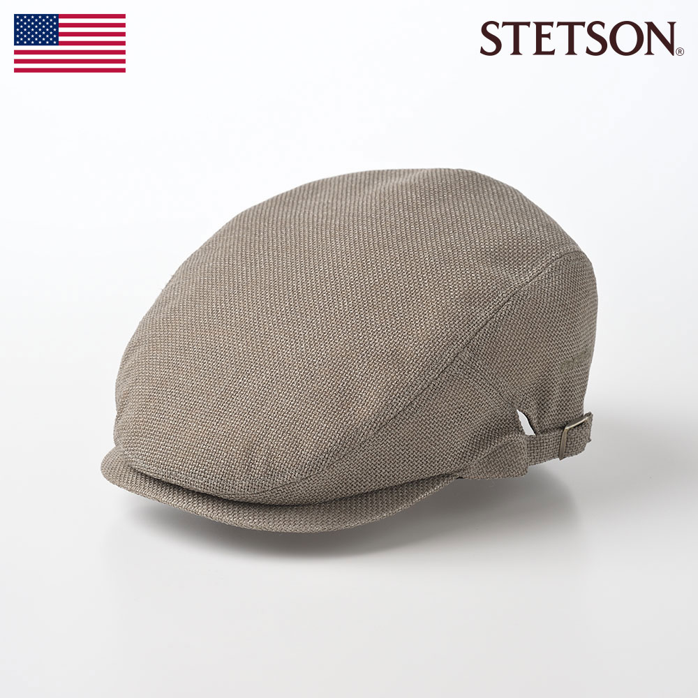 STETSON ステットソン ハンチング帽 キャップ 帽子 ブランド メンズ 春 夏 大きいサイズ ハンチングベレー 鳥打帽 カジュアル シンプル 普段使い レディース アメリカ SIDE FREE HUNTING MIX(サイドフリーハンチング ミックス)SE075 オリーブ