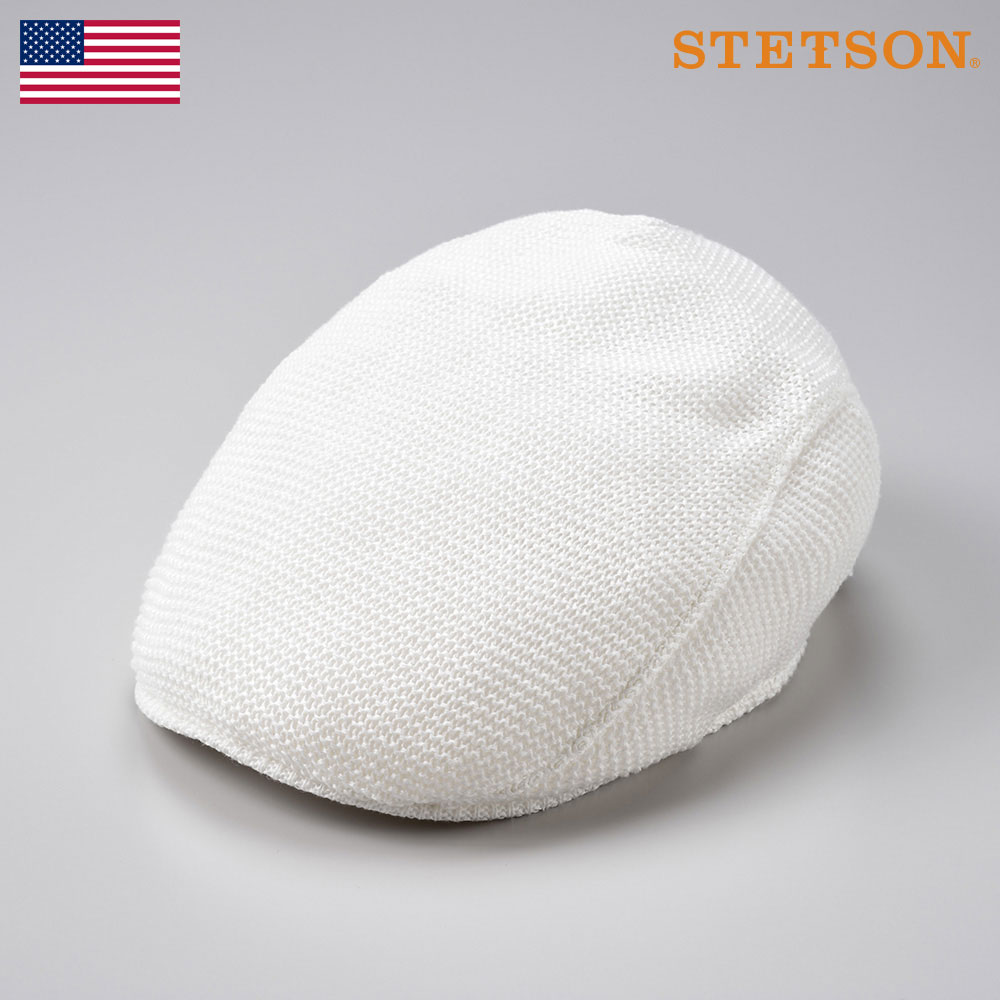 STETSON(ステットソン) リネンハンチング メンズ 春夏 紳士帽 ハンチング帽子 キャップ アメリカブランド送料無料 [リネンニットハンチング SE101 オフホワイト] 熱中症 暑さ対策