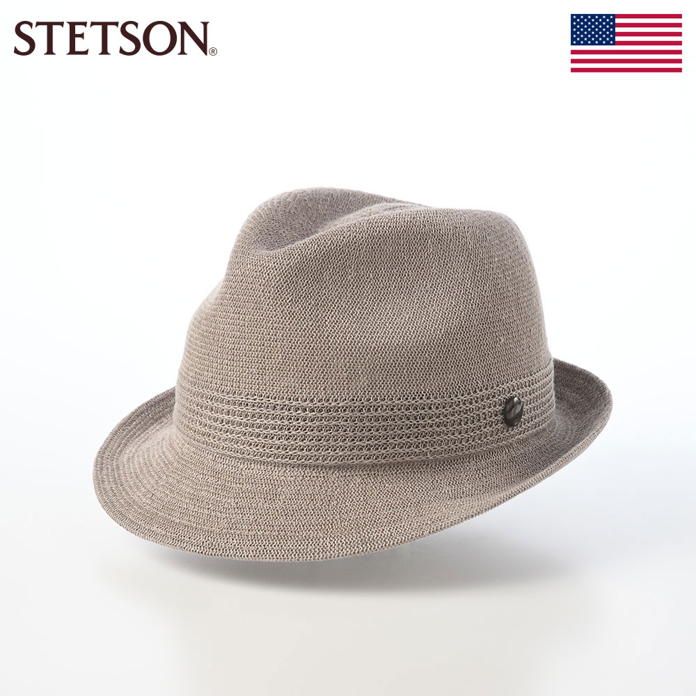 STETSON ステットソン 中折れハット トリルビー 帽子 ブランド メンズ 春 夏 秋 冬 オールシーズン 大きいサイズ カジュアル シンプル 普段使い レディース 送料無料 アメリカ MANISH THERMO KNIT(マニッシュ サーモ ニット)SE105 グレー 熱中症 暑さ対策 9,768円