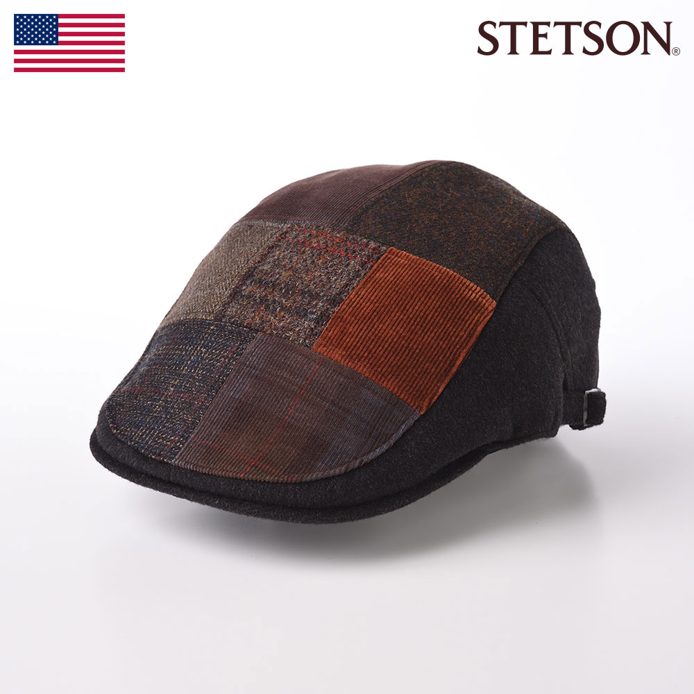 当季大流行 STETSON ステットソン ハンチング帽 キャップ CAP 帽子 ブランド メンズ レディース 紳士 秋 冬 大きいサイズ サイズ調整  鳥打帽 アメカジ カジュアル おしゃれ 普段使い 送料無料 あす楽 アメリカ PATCHWORK HUNTING パッチワークハンチング SE610  ブラウン ...