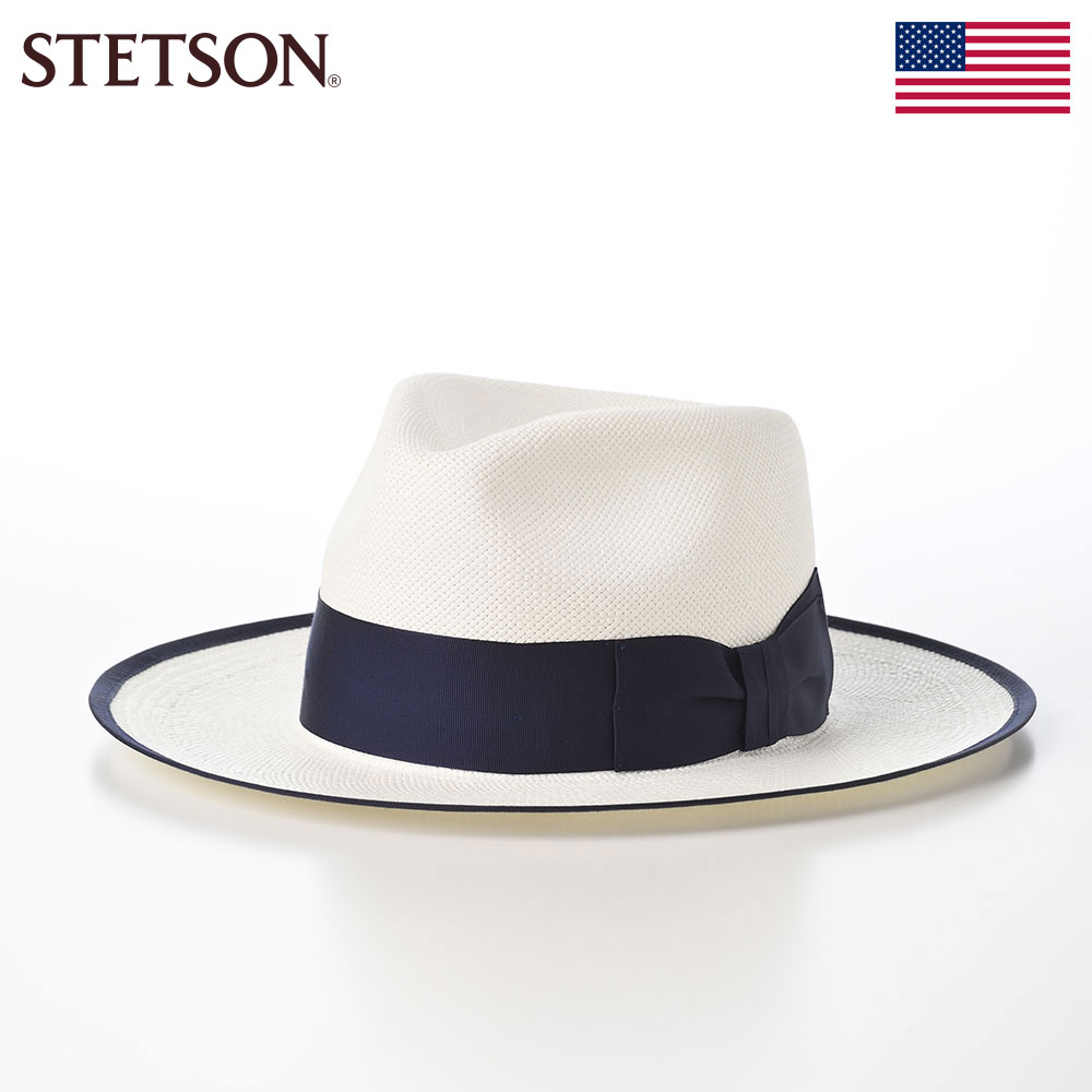 STETSON ステットソン パナマ帽 パナマハット 帽子 中折れハット メンズ レディース 本パナマ 春 夏 つば広 フラットブリム アジャスター付 カジュアル フォーマル おしゃれ FLAT VINTAGE PANAMA(フラット ヴィンテージ パナマ)SE656 ホワイト ギフト｜メンズハット・帽子専門店 時谷堂