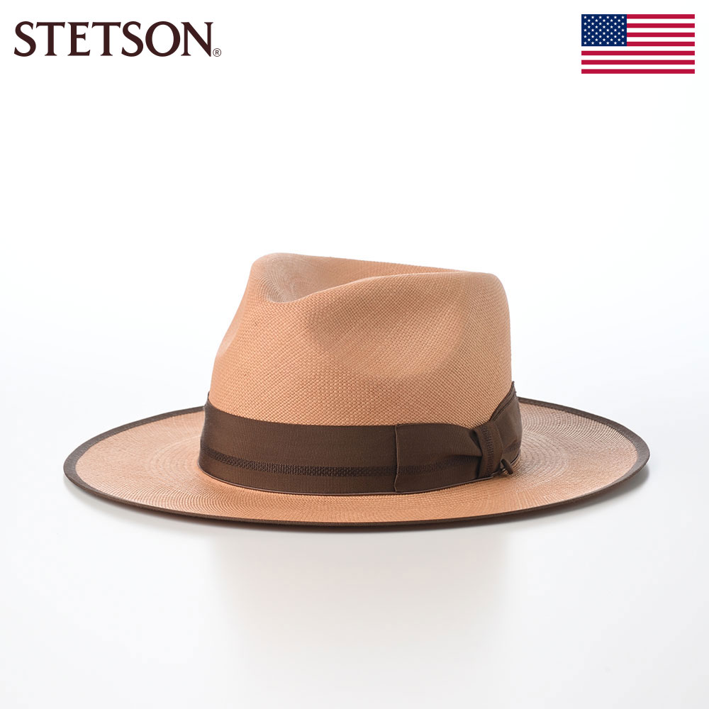パナマハット メンズ レディース 春 夏 大きいサイズ アメリカ 天然素材 STETSON ステットソン HIGH CROWN VINTAGE PANAMA G12 SE817 キャメル 熱中症 暑さ UV 紫外線対策 リゾート 旅行 ギフト プレゼント｜メンズハット・帽子専門店 時谷堂