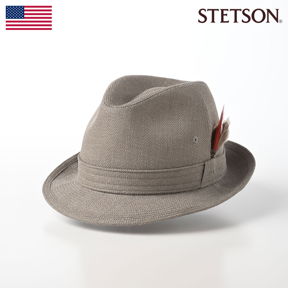 STETSON 帽子 中折れハット メンズ 春 夏 トリルビー ソフトハット 大きいサイズ アメリカブランド カジュアル シンプル 普段使い 日除け uv対策 レディース 送料無料 ステットソン NEW LESCAUT SS(ニューレスコー SS)SE073 オリーブ