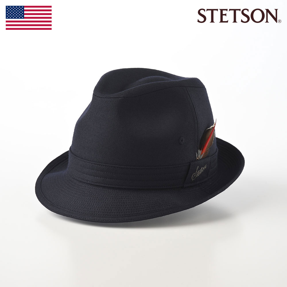 STETSON ステットソン メンズ レディース ソフトハット ソフト帽 中折れ トリルビー カジュアルハット 帽子 紳士 大きいサイズ 春夏秋冬 [ニューレスコーフラノSE123] メンズ帽子 紳士帽 送料無料 熱中症 暑さ対策