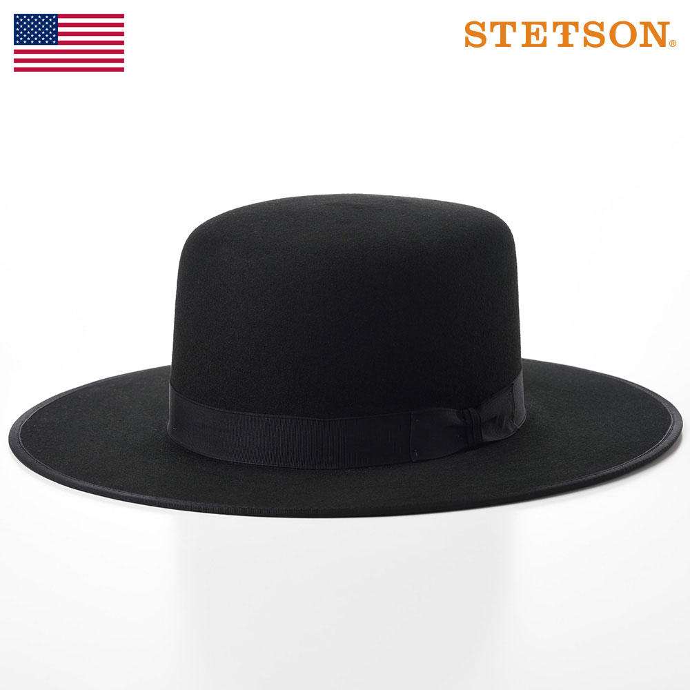 好評 楽天市場 Stetson 帽子 メンズ 秋 冬 フェルトハット つば広 大きいサイズ レディース 紳士帽 ソフトハット ウエスタン バッファローフェルト100 ブラック 黒色 58 59 60 61 ギフト プレゼント 送料無料 あす楽 アメリカ製 アーミッシュ バッファロー St980