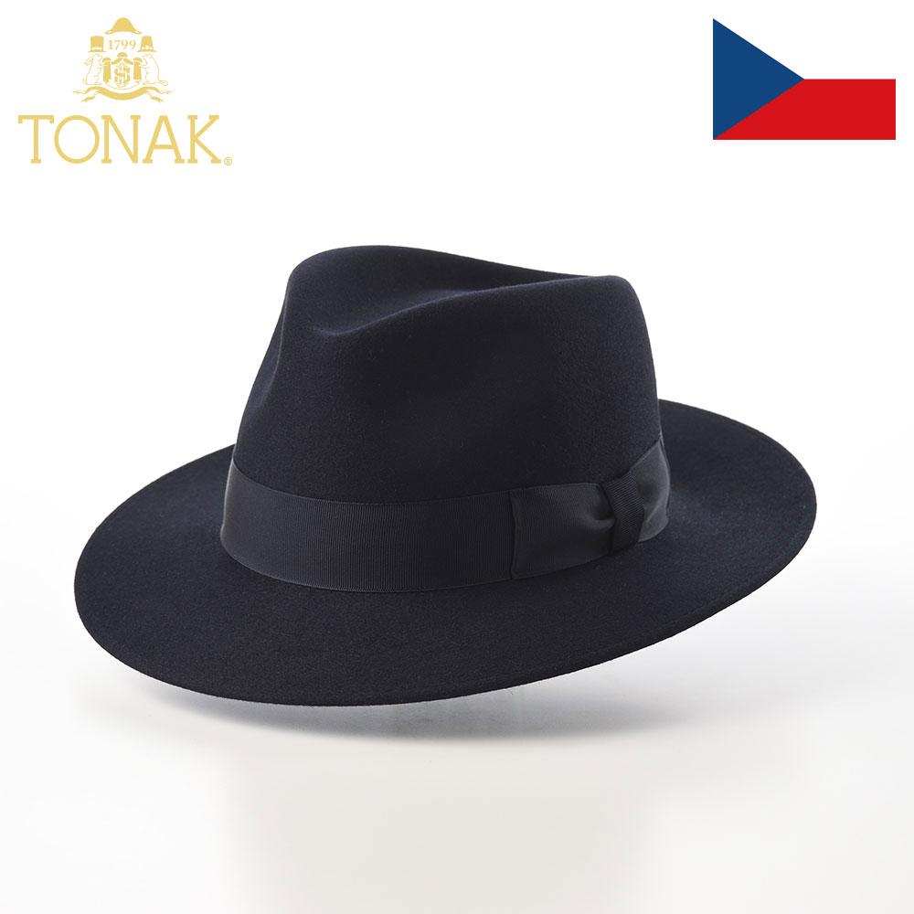 最終値下げ　TONAK  ミンクファーハット tnk031-darknavy.jpg