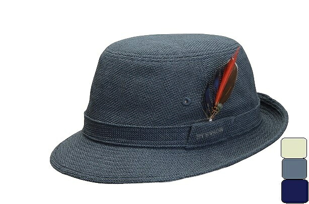 メッシュ素材 涼しい STETSONステットソン 日本製 メンズハット S～3L (オリーブ/チャコール/紺) きれいめ シンプル 紳士 帽子 春夏 小さいサイズ 大きいサイズ 30代 40代 50代 60代 70代 SE074｜帽子専門店 HATSHOP NISHIKAWA
