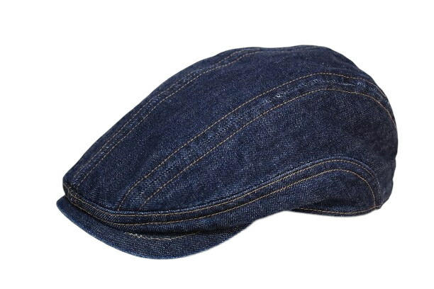 紳士 帽子 NISHIKAWAオリジナル 14oz デニム ウォッシュ加工 メンズハンチング サイズアジャスターつき S～3L 小さいサイズ 大きいサイズ 55cm～62cm オールシーズン 春夏 秋冬 男性 日本製 214-D701
