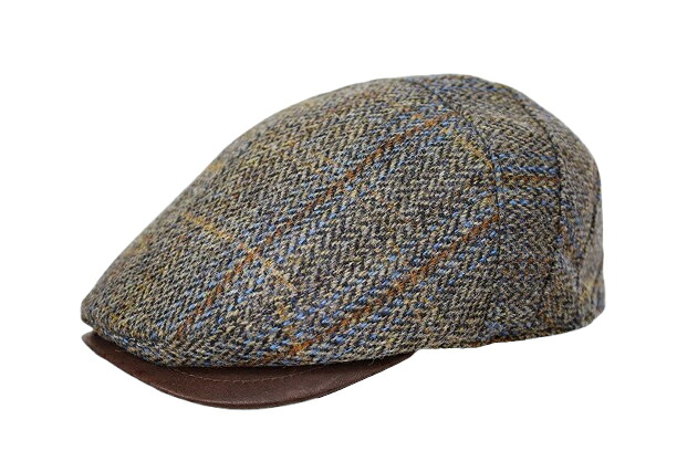 紳士 帽子 Harris Tweed ハリスツイード RETTERレッター メンズ ハンチング グレー系 ヘリンボーン S～LL 56cm～62cm サイズアジャスター付き 大きいサイズ 日本製 男性 秋冬 RE-H-2410071-gr｜帽子専門店 HATSHOP NISHIKAWA