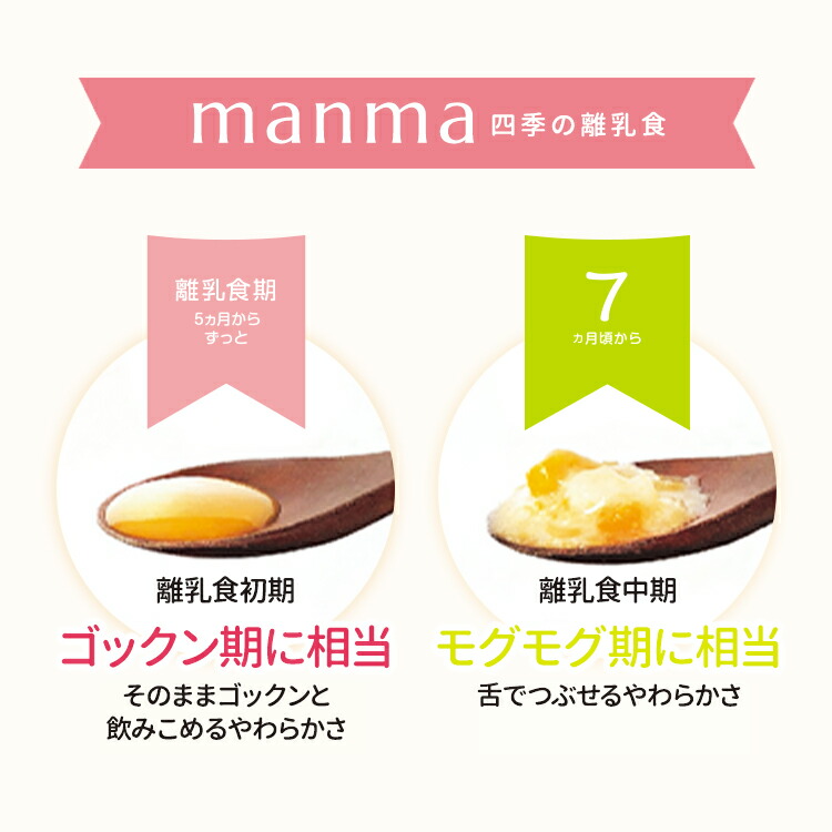 manma四季の離乳食5ヶ月〜(70g×6個セット)【送料無料・メール便】ベビーフードマンマ離乳食旬ゴックン期モグモグ期カミカミ期パクパク期野菜おじやおかゆ国産添加物不使用トマトかぼちゃさつまいもにんじん