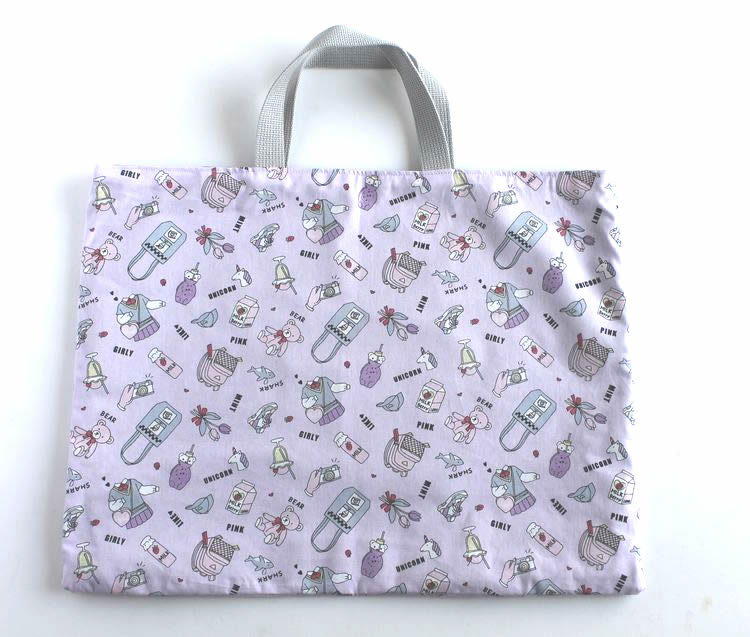 楽天市場】【レッスンバッグ】 ハンドメイド （花柄パープル
