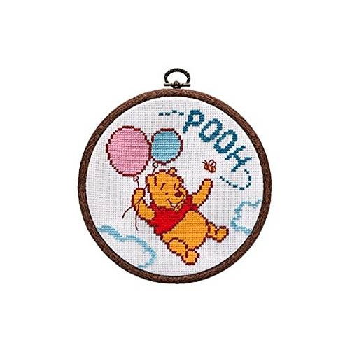 楽天市場 刺繍 キット オリムパス 空飛ぶプーさん オフホワイト おしゃれフープ付 No 7161 刺しゅうキット ディズニー クロスステッチ 旗の村松 手芸の村松