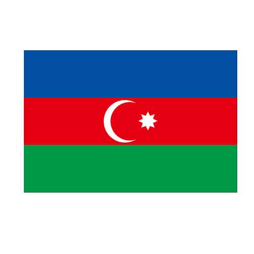 アゼルバイジャン Azerbaijan オーダー 国旗 外国旗 卓上旗 旗 フラッグ 160か国対応 ～サイズ、素材によりお値段が変わります