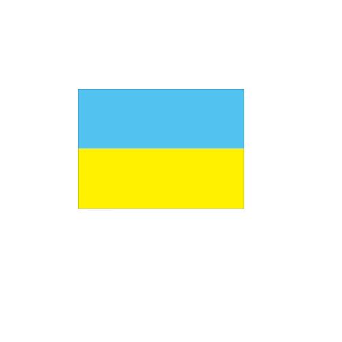 ウクライナ Ukraineオーダー 国旗 外国旗 卓上旗 旗 フラッグ 160か国対応 ～サイズ、素材によりお値段が変わります