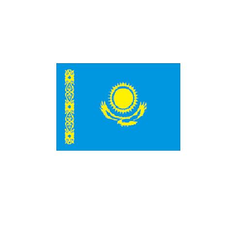 カザフスタン Kazakhstan オーダー 国旗 外国旗 卓上旗 旗 フラッグ 160か国対応 ～サイズ、素材によりお値段が変わります